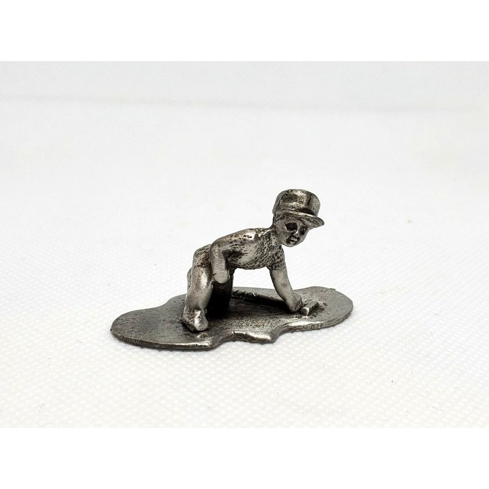 Vintage #44 Pewter Mini Golfing Boy Rare Figurine Collectible Home Décor